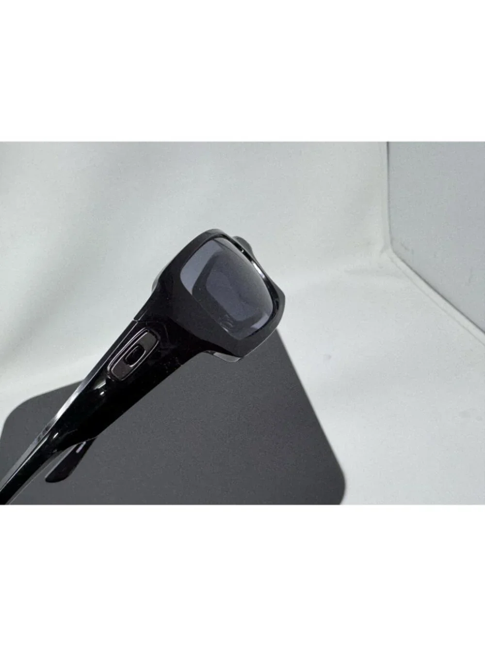 Oakley Fives Squared Sunglasses OO9238-04 Polished Black Frame Scratched Lenses